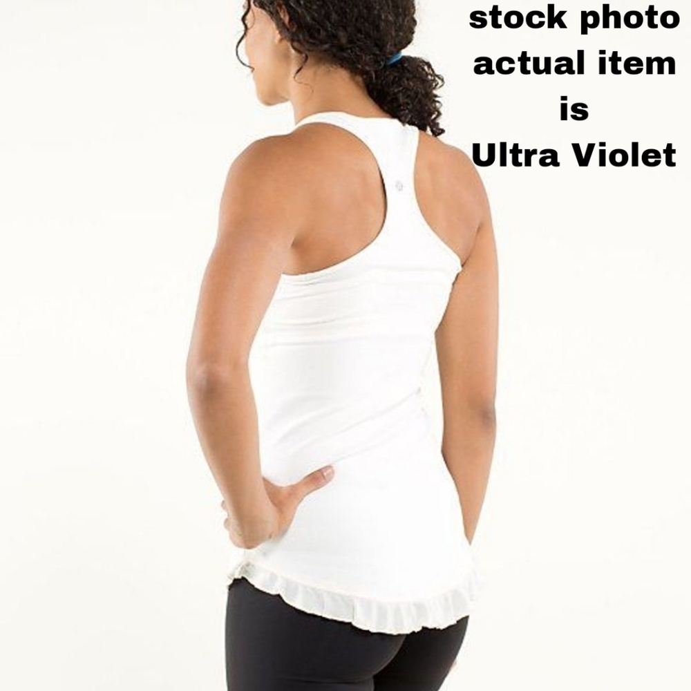 Lululemon Raceback tank Limited Edition Ruffled Up